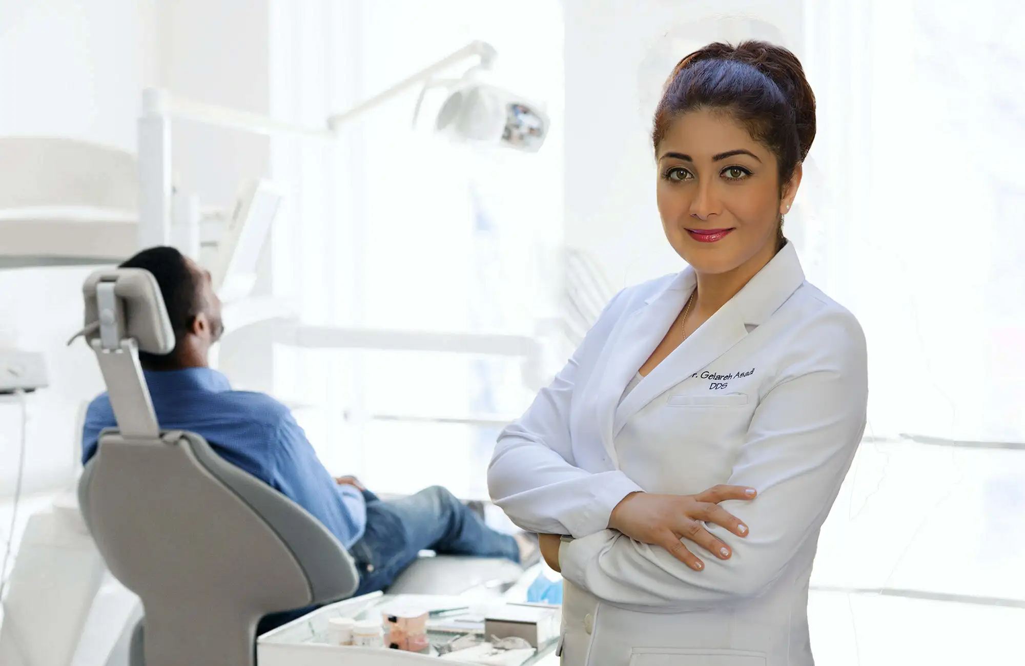 Dr Gelareh Asadi in her dentistry Glee Dentistry